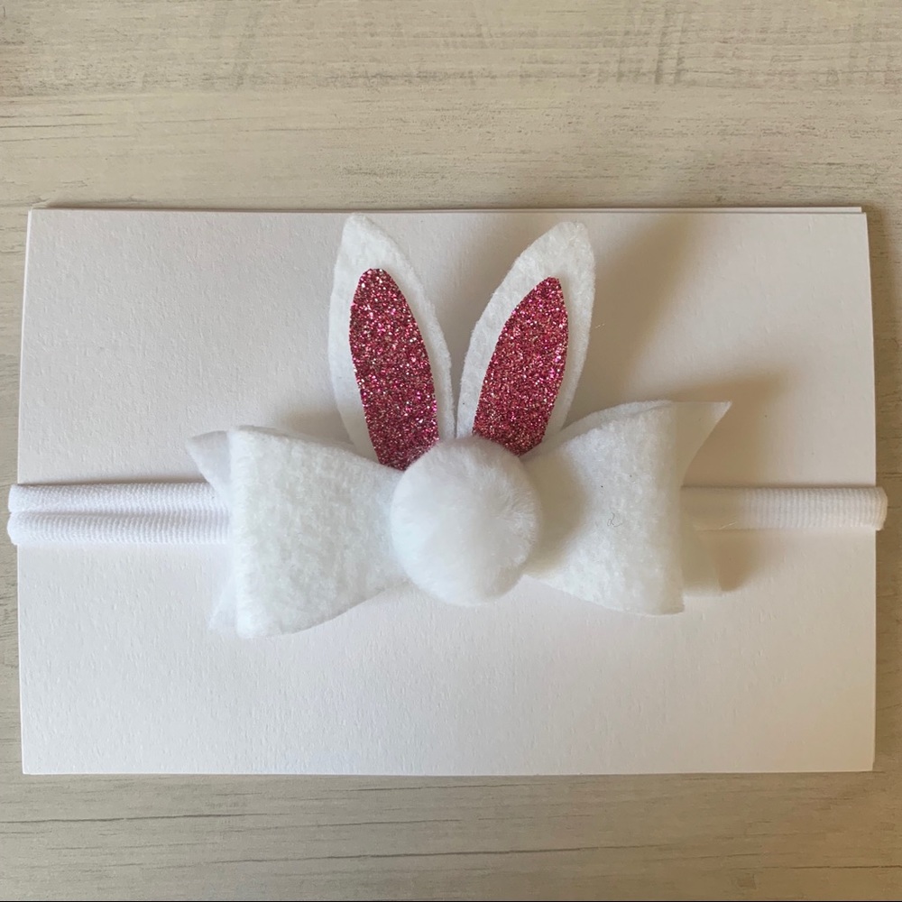 Easter bunny baby headband